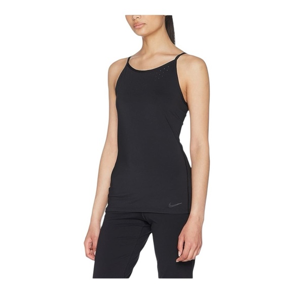 NIKE Women's Dry Training Tank Top Shirt Black 830379 010 Medium - Picture 1 of 7